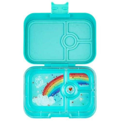 Caja almuerzo panino 4C aqua Rainbow - Yumbox