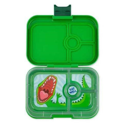 Caja almuerzo panino 4C verde dino - Yumbox