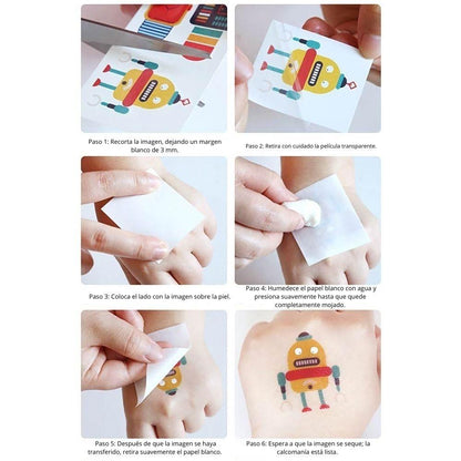 Set Stickers Uñas y Tattoos - Jarmelo