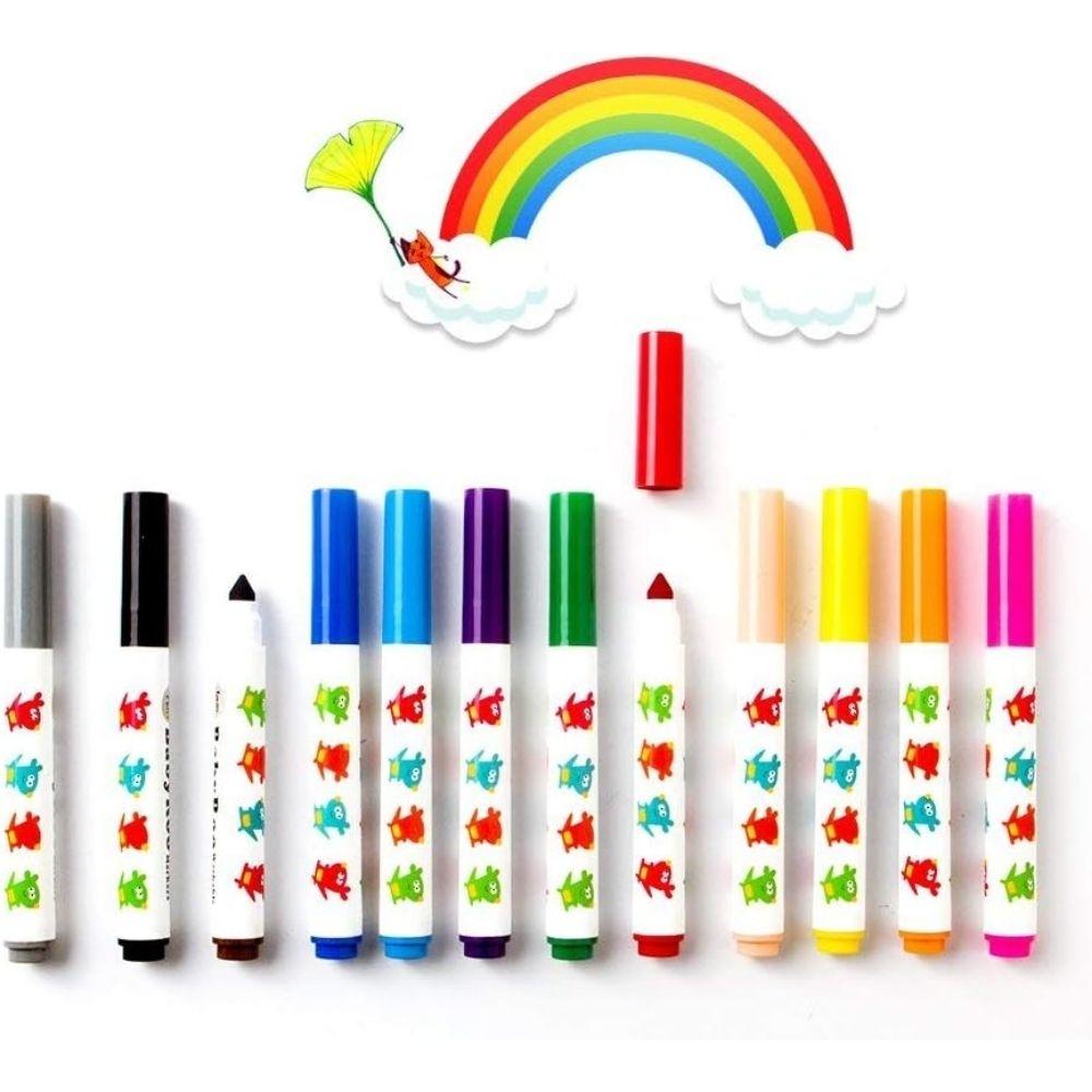 Rotuladores lavable de 12 ud - Jarmelo