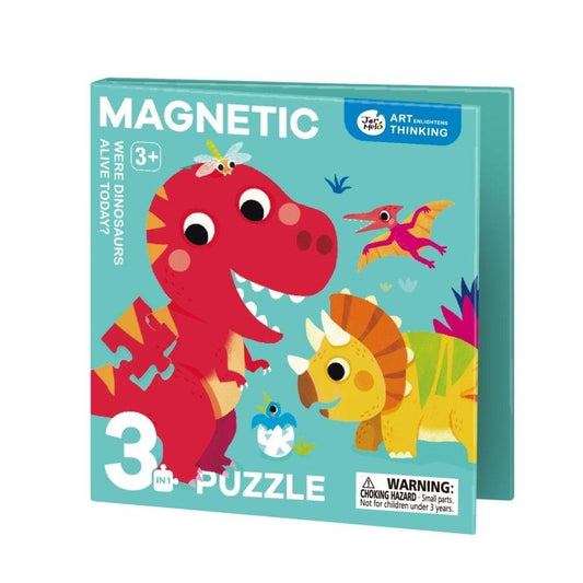 Puzzle magnético 3 en 1 Dinos - Jarmelo