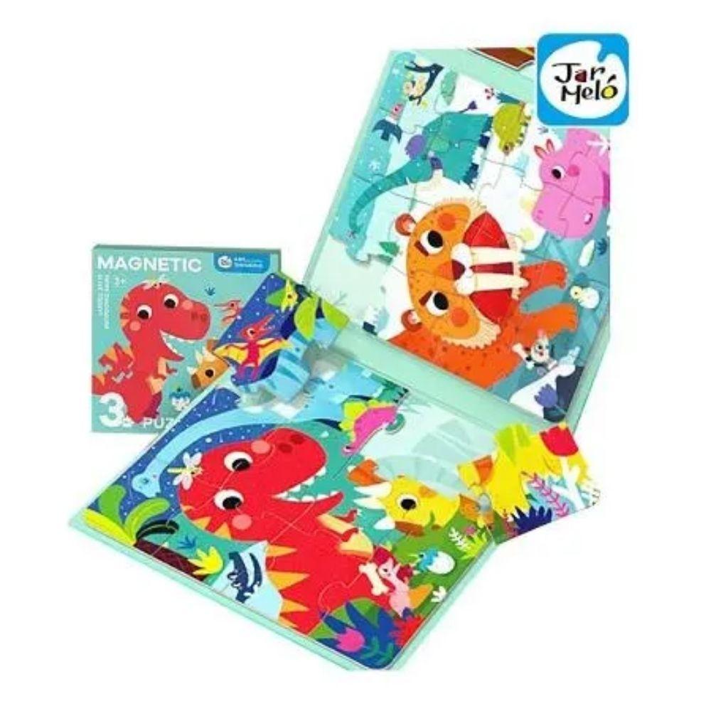 Puzzle magnético 3 en 1 Dinos - Jarmelo
