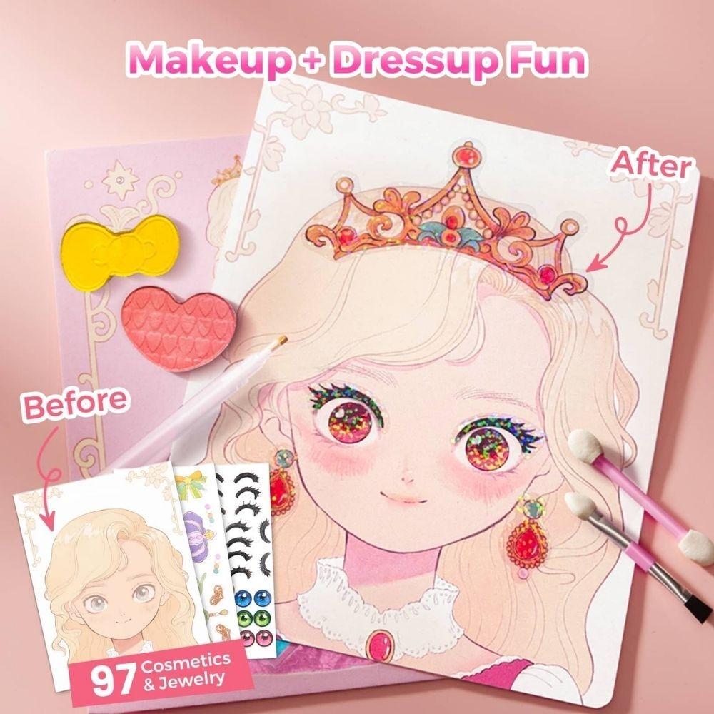 Kit creativo 4 en1 maquillaje y manualidades PRINCESS GLAM - Jarmelo