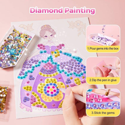 Kit creativo 4 en1 maquillaje y manualidades PRINCESS GLAM - Jarmelo