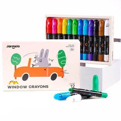 Caja 12 crayones para cristal, azulejos y papel - Jarmelo