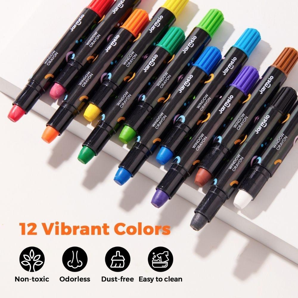Caja 12 crayones para cristal, azulejos y papel - Jarmelo
