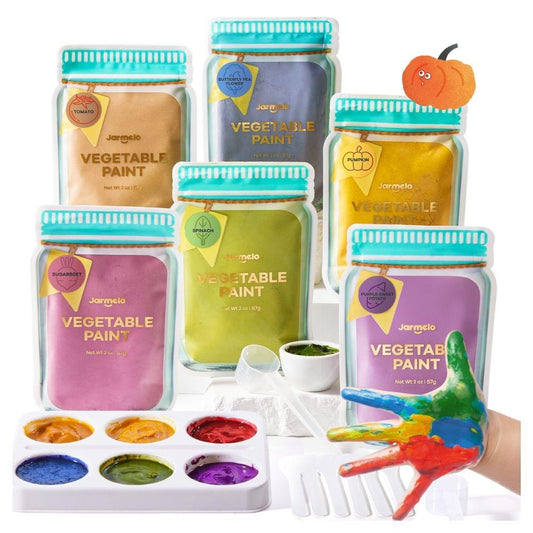 Caja con 6 pintura vegetal en polvo natural - Jarmelo