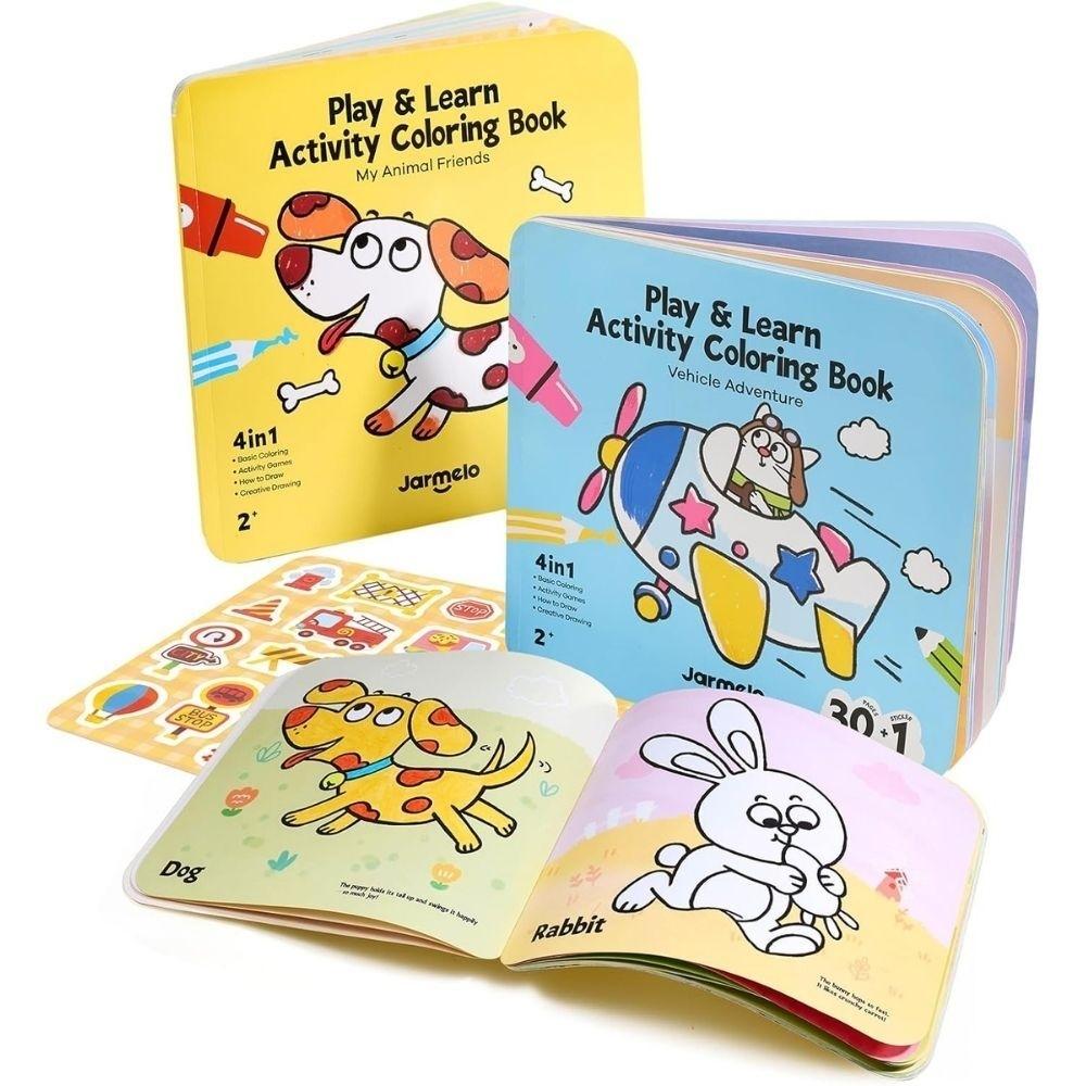 Set de 2 libros Actividades Play & Learn Animals & Vehicles - Jarmelo