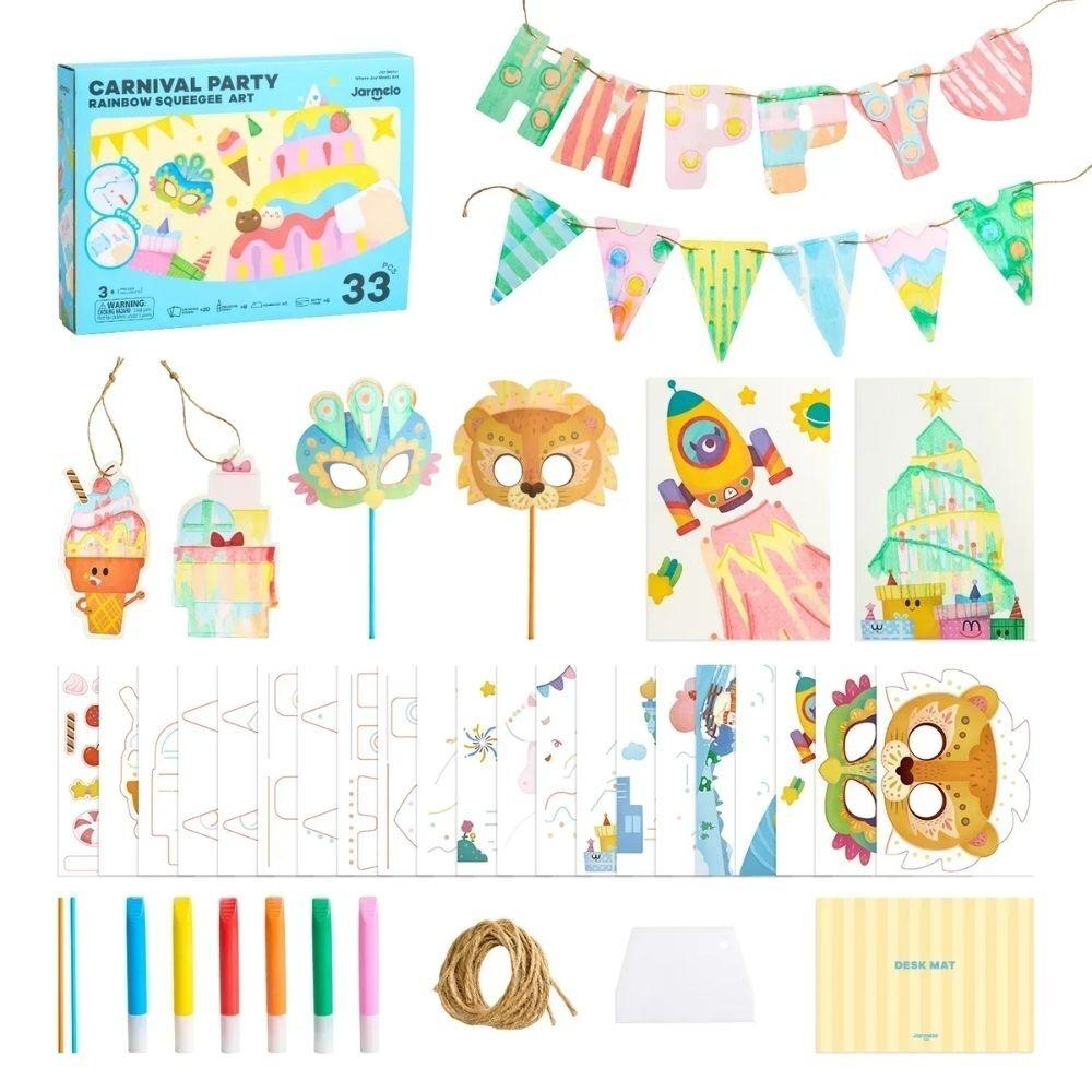 Kit dibujo creativo con espátula CARNIVAL PARTY - Jarmelo