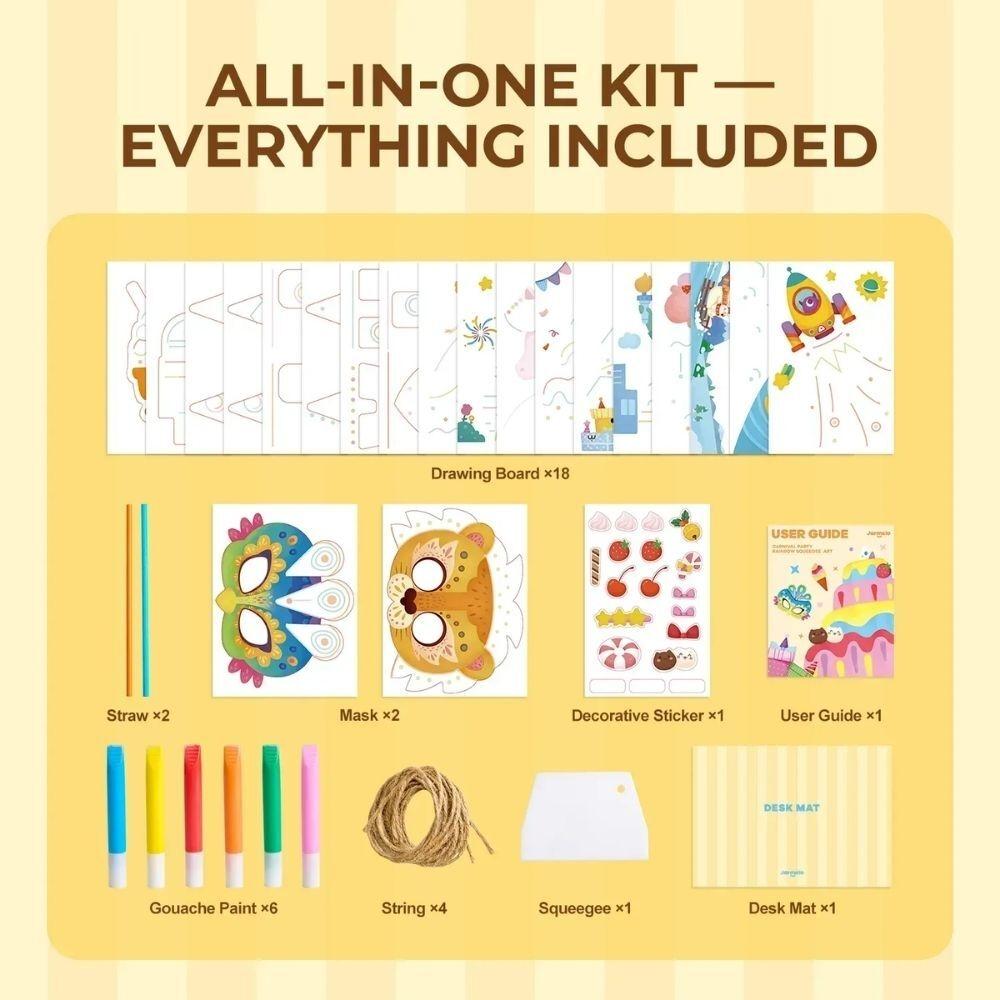 Kit dibujo creativo con espátula CARNIVAL PARTY - Jarmelo