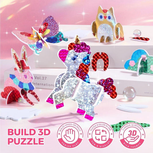 Kit creativo 3 en 1 láminas brillantes FAIRY WORLD - Jarmelo