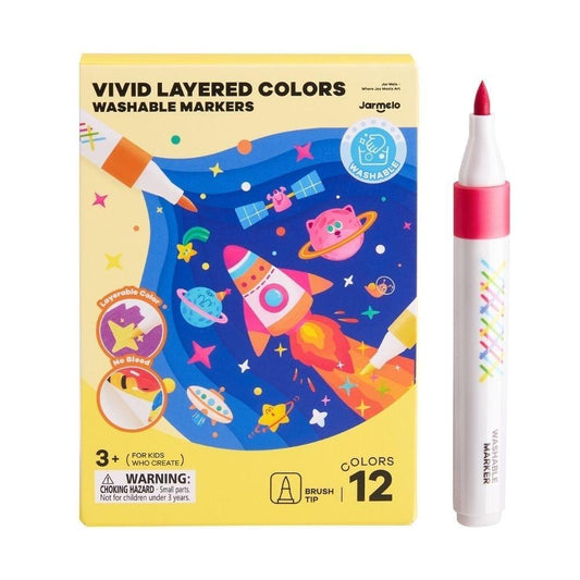 Rotuladores por capas lavables VIVID COLORED 12 uds. - Jarmelo