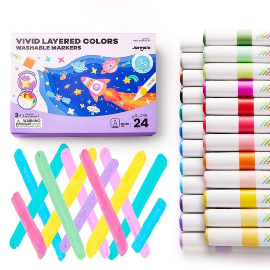 Rotuladores por capas lavables VIVID COLORED 24 uds. - Jarmelo