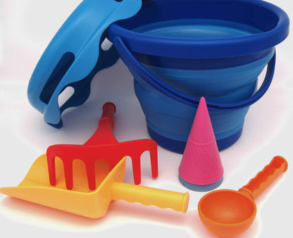 Set de playa compacto 7 piezas azul - CompacToys