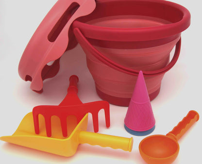 Set de playa compacto 7 piezas rojo - CompacToys