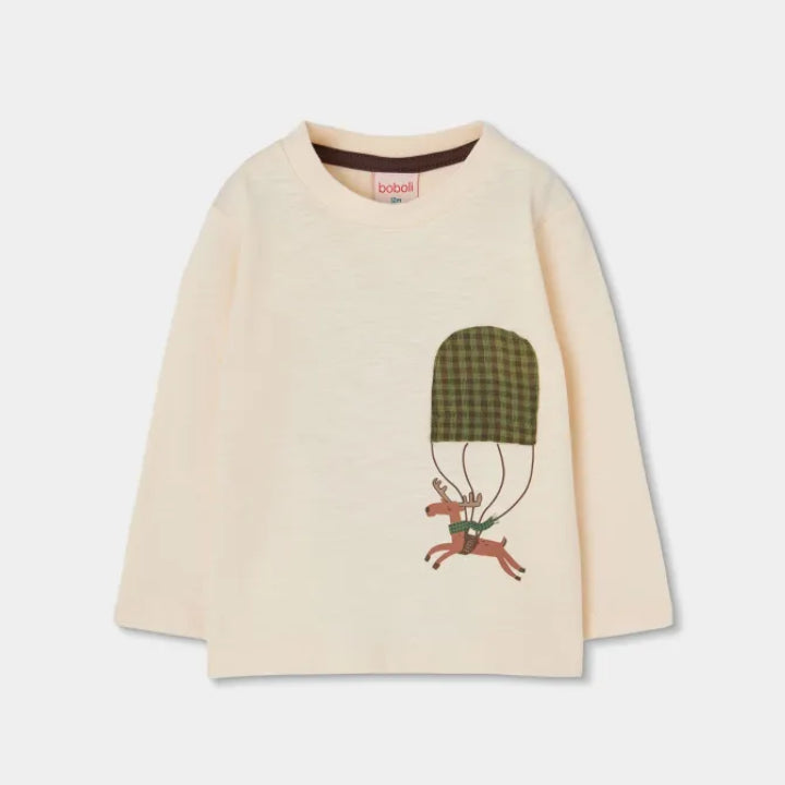 Camiseta Beige Reno Paracaidas - Boboli