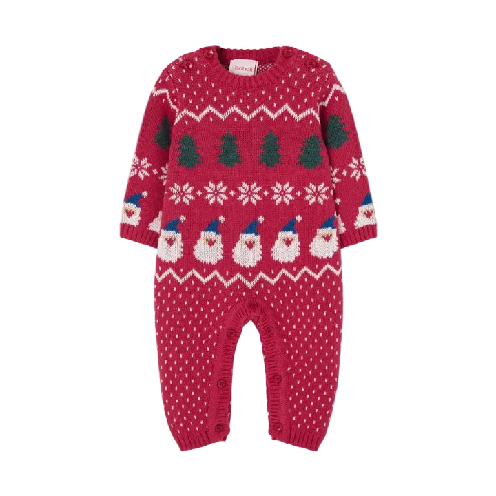 Pelele de Punto Navideño Rojo – Boboli