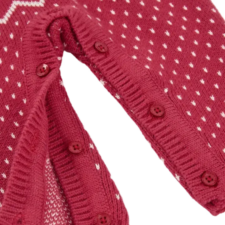Pelele de Punto Navideño Rojo – Boboli