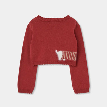 Chaqueta Punto Roja Perro Salchica - Boboli