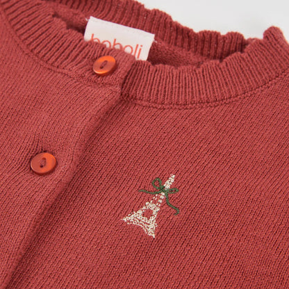 Chaqueta Punto Roja Perro Salchica - Boboli