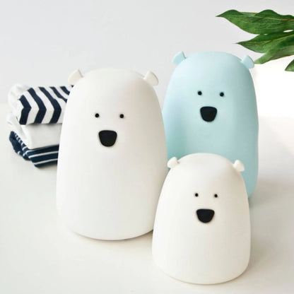 Lámpara de silicona Oso Blanco Pequeña - Rabbit & Friends