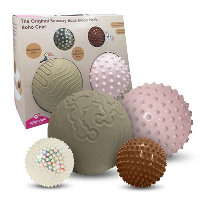 Pelotas sensoriales mega pack boho - Edushape