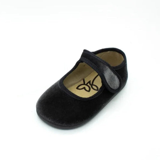Merceditas barefoot terciopelo X22 negra - Batilas