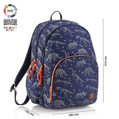 Mochila Triple Oslo reciclada Dinoworld - Miquelrius