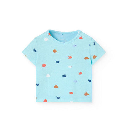 Conjunto peto y camisa niño estampado cangrejo Boboli