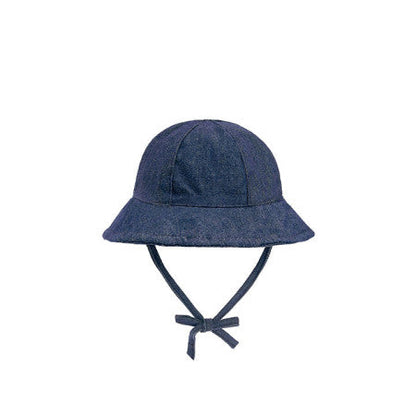 Gorro denim lazo blue Boboli