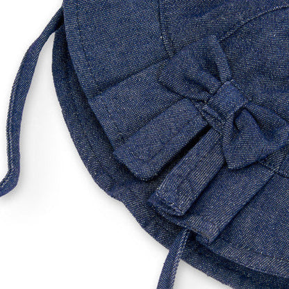 Gorro denim lazo blue Boboli