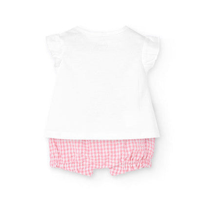 Conjunto niña frutas vichy rosa - Boboli