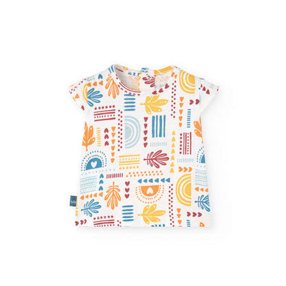 Conjunto peto y camisa niña estampado verde - Boboli