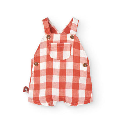 Conjunto peto y camisa cuadros tonos tierra - Boboli