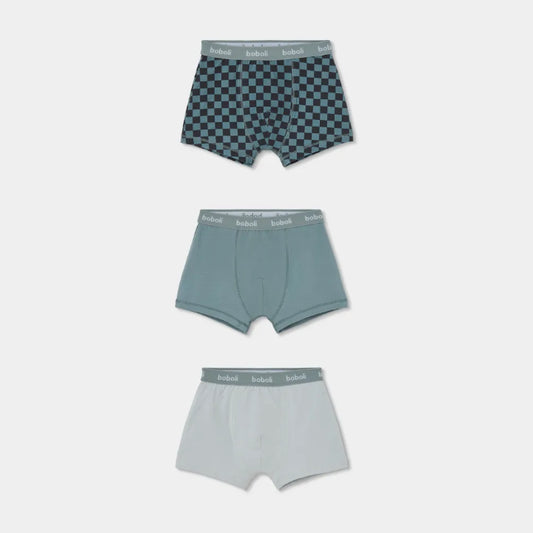 Pack 3 Boxer Cuadros Verdes - Boboli