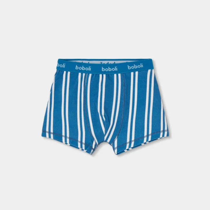 Pack 3 Boxer Croissants Azul - Boboli