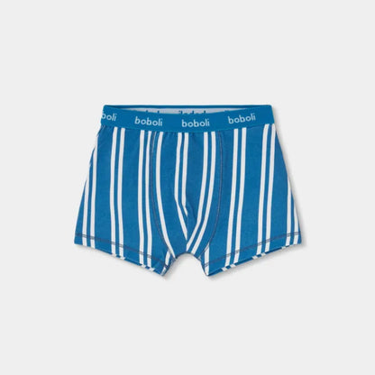 Pack 3 Boxer Croissants Azul - Boboli