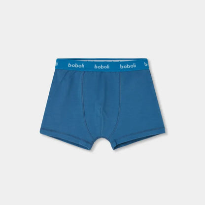 Pack 3 Boxer Croissants Azul - Boboli