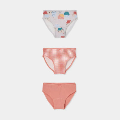 Pack 3 braguitas algodón Casitas Vichy - Boboli