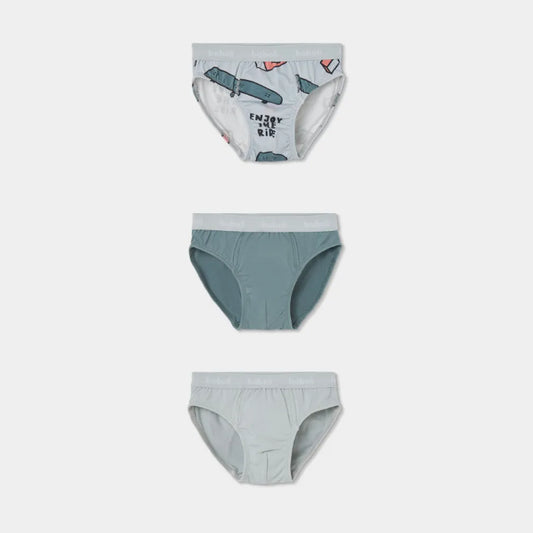 Pack 3 Slip Skate Azul - Boboli