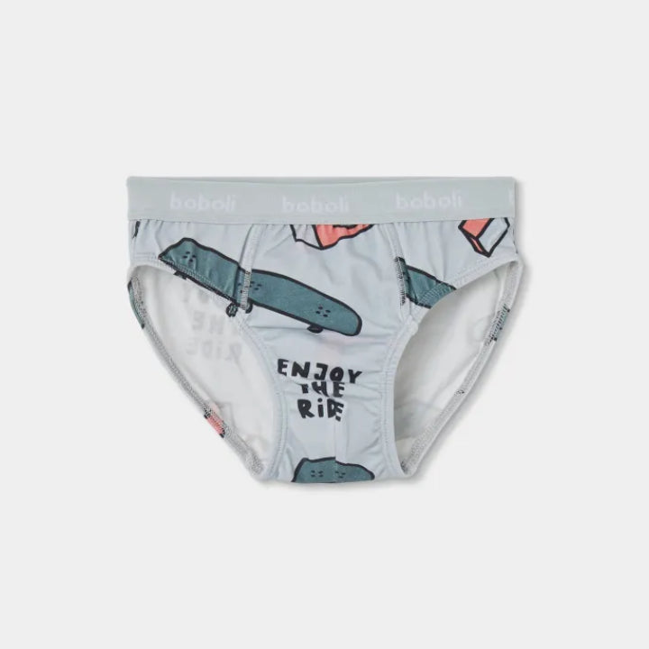 Pack 3 Slip Skate Azul - Boboli