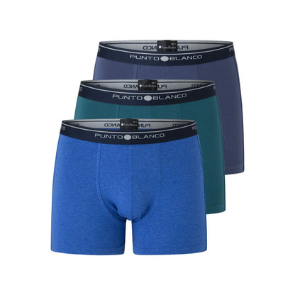 Pack 3 bóxers algodón azul y verde - Punto Blanco