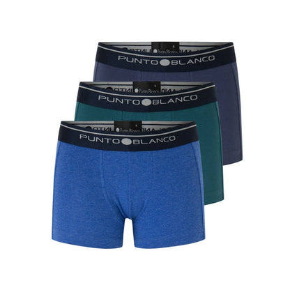 Pack 3 bóxers algodón azul y verde niño - Punto Blanco