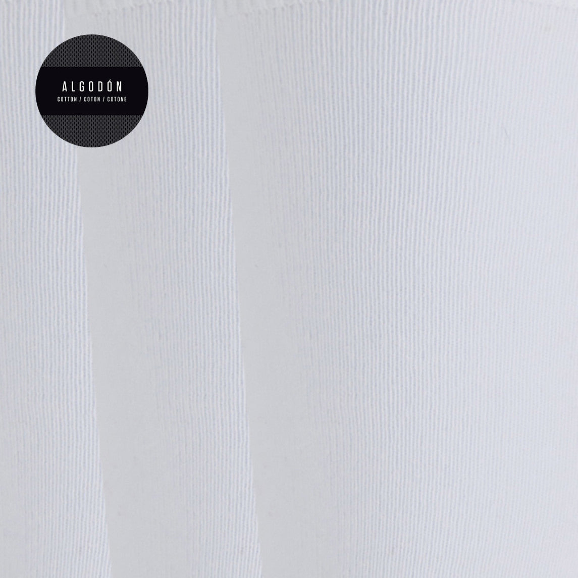 Pack de 3 calcetines altos blancos de algodón lisos - Punto Blanco