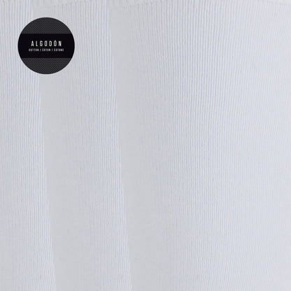 Pack de 3 calcetines altos blancos de algodón lisos - Punto Blanco