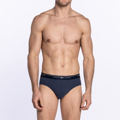 Pack 3 slip algodón azul y verde Punto Blanco