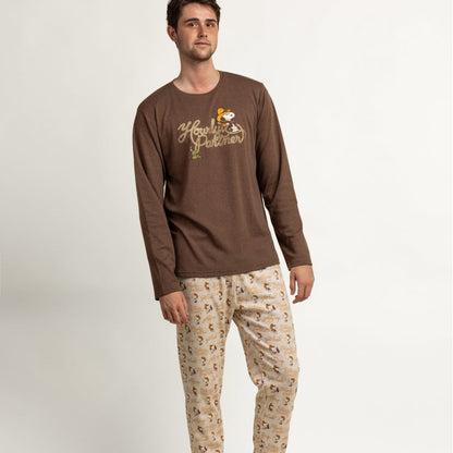 Pijama Manga Larga Peanuts Country Club Hombre – Admas