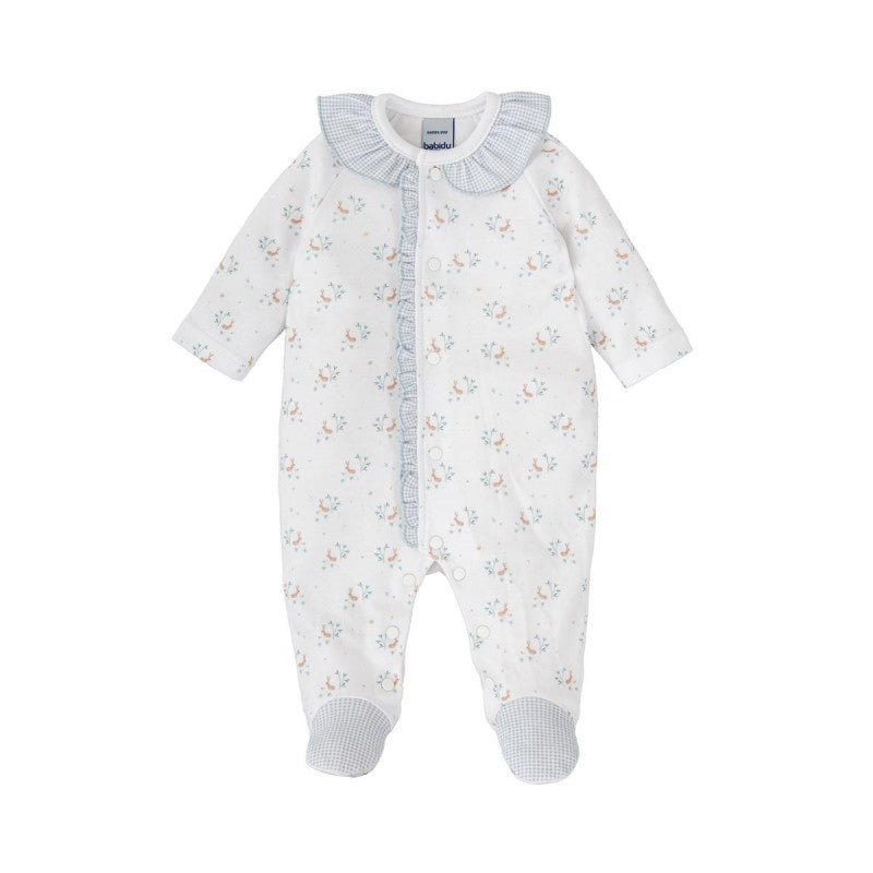 Pelele bebé cuello volante Pradera - Babidu