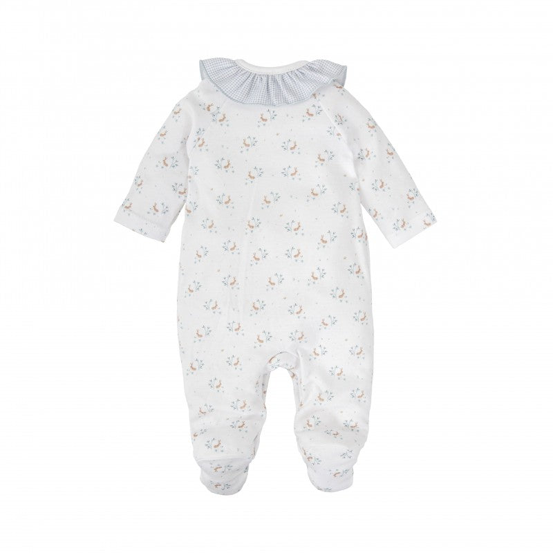 Pelele bebé cuello volante Pradera - Babidu