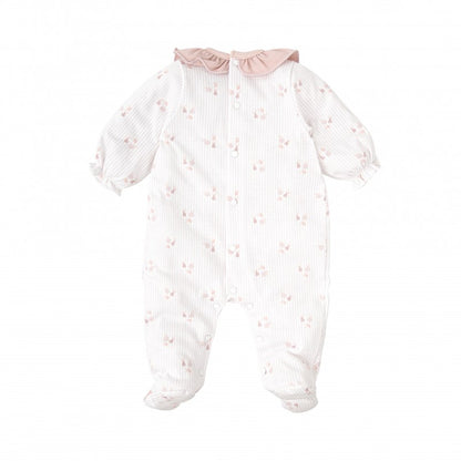 Pelele rosa con volante Cereza - Babidu